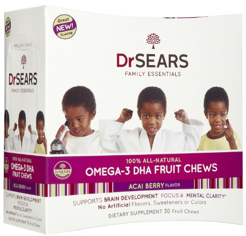 Dr. Sears Family Essentials Omega-3 DHA Fruit Chews For Kids