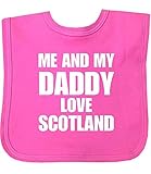 Me and my Dad Love Scotland Velcro Baby Bib in 9 Colours - 100% Cotton by Niccolas B