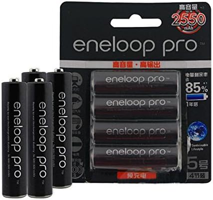 4pcs Eneloop Pro BK-3HCCA/4BC AA 2550mAh Battery
