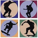 SAVE $4.49 - Skateboard Shadow Wall Decals Applique $35.50