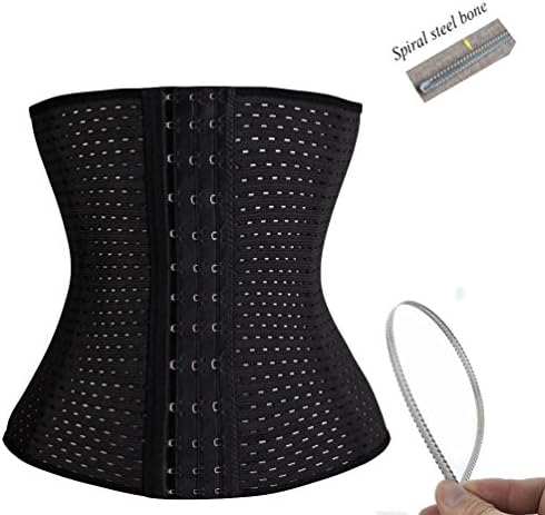 LTD Women Breathable chest Waist Slimming Corset Black S-L