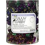 Savvy Tabby Mylar Cat Ball Canisters, 45-Pack, Metallic