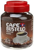 Cafe Bustelo Mexican Blend Instant Coffee, Regular, 7.05-Ounce Glass Jars (Pack of 4)