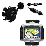 Garmin Zumo 550 Flexible Auto Windshield Holder with Car Charger - Uses Gomadic TipExchange