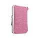 BUBM Designer Electronics Accessories Carry Case / Travel Organizer Wallet Bag / Passport Holder with Handle (Small, Rose Red)