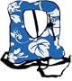 Printed Snorkel Vest for Adults - Cyan Blue Flower