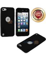 Wireless: myLife (TM) Classic Black Layered Survivor (Built In Screen Protector) Hybrid 3 Layer Case for Apple iPod 5 (5G) 5th Generation iTouch (External Silicone Bumper Flex Gel + Internal 2 Piece Rubberized Snap On Protector + Lifetime Warranty + Sealed in myLife Authorized Packaging) "ATTENTION: This case comes with a water resistant built in screen protector just like the Otterbox series line of cases" - myLife Brand Products