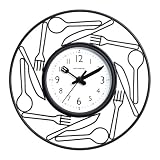 Chaney Instruments Knife & Fork Wall Clock