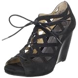 Mia Womens Tudor Gillie Lace Up Wedge