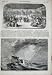 1858 INDIAN NAUTCH SHIP DISTRESS SIGNAL STORMY SEA ART