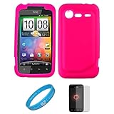 Pink Premium Soft Silicone Skin Cover for Verizon Wireless New HTC Droid In ....
