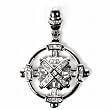 STERLING SILVER MEN'S PENDANT W/CZ 67mm - Cross