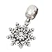 Small Crystal Snowflake Scarf Jewelry