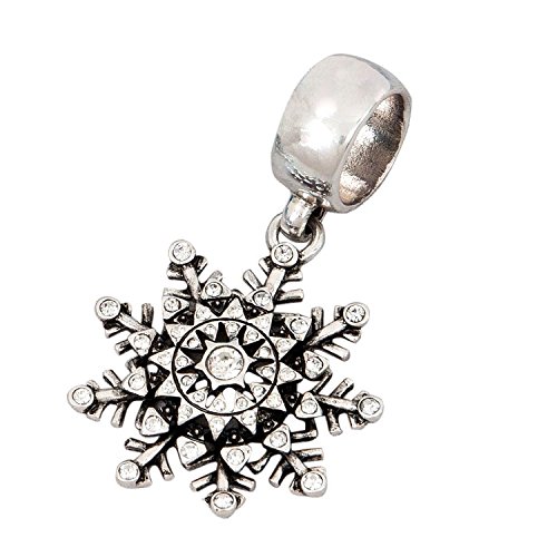 Small Crystal Snowflake Scarf Jewelry