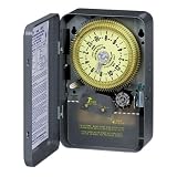 Intermatic T1905 - 24 Hr. Dial Time Switch - Without Skipper Wheel - NEMA 1 Indoor Steel Steel Case - SPDT - 20 Amps - 125 Volt