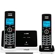 Vtech DECT 6.0 Expandable Cordless Phone Bundle with Caller ID - Black (LS6215-2)