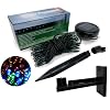 SuperLED Solar 60 Multi-Colour LED Light String NEW MULTI EFFECT + FREE FENCE/WALL MOUNT + STAKE