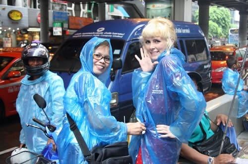 3pcs/pack Poncho Plastic Raincoat with Hoot Mixed Color Cheap in Price, Light in Weight for Backpacking, Hiking, Emerency Use.