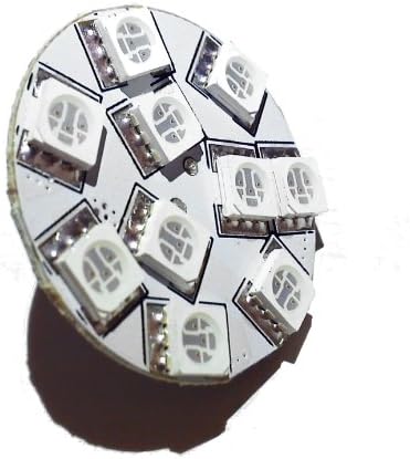 G4 Bipin Base 10 LED Disk Lamp - Rear Pin Position for Marine Boat, RV, Auto and DIY (Red)