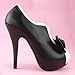 SHOW STORY Vintage Two Tone Bow Platform Stiletto High Heel Ankle Boots,LF30427