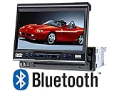 1 DIN 7 inch TFT LCD Touch Screen Bluetooth DVD, VCD, CD, MP3, MP4, FM, TV Player