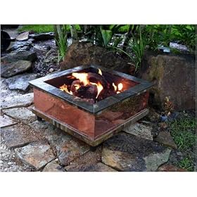 FireScapes Copper Creations Outdoor Fire Pit Fireplace - Natural Gas by FireScapes