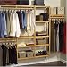 John Louis Home JLH-522 Standard 12-Inch Depth Closet Shelving System, Honey Maple