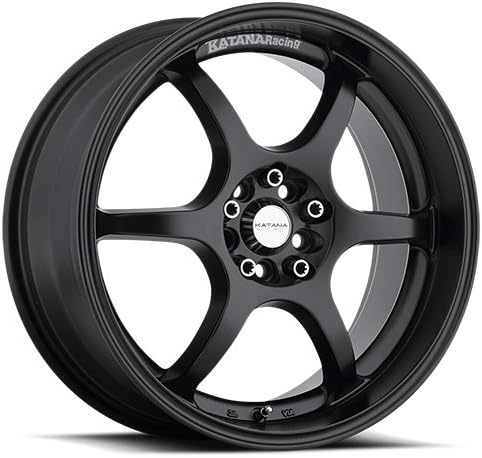17x7.5 Katana KR16 Matte Black wheels rims (40 offset, 4X100/114.3)