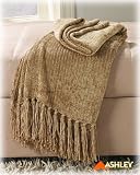 Grafton Guild Gold Chenille Sofa Throw Blanket By Ashley Furniture