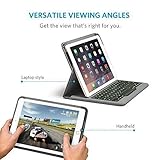 Anker Backlit Bluetooth キーボードケース iPad Air 2用 (1回の充電で5ヶ月連続使用可能、7色のバックライトモード)