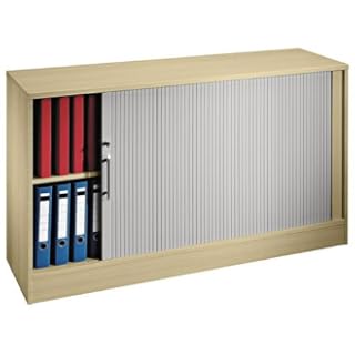 Rolladenschrank SIGNA 1730 2 OH Ahorn/Silber