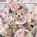 Brenda Bearington Victorian Dressed Teddy Bear Holding a Baby Bear Stuffed Animal Gift by Bearington Collection