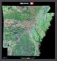 Arkansas from space satellite map print photo/poster: 28.25 "x 30.25" Glossy