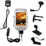 Car / Auto Multi Adapter Mount Holder GPS Navigation Kit for the T-Mobile PPC Edition with built in charger - Gomadic Brand