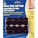 Waxman 4728595N 3/4-Inch Self-Stick Round Felt Pads, Brown