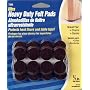 Waxman 4728595N 3/4-Inch Self-Stick Round Felt Pads, Brown