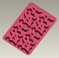 Alabama Silicone Ice Tray / Candy Mold (2 Pack)