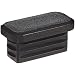 Kapsto 270 R 4020 3 Polyethylene Rectangular Plug, Black, 40x20 mm (Pack of 100)