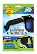 Bags on Board Retractable Dog Leash with Built-in Bag Dispenser, Large, Black, 45 Bags