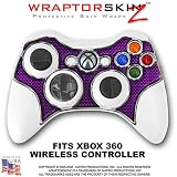 Carbon Fiber Purple Skin fits XBOX 360 Wireless Controller by WraptorSkinz TM (CONTROLLER NOT INCLUDED)