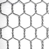 ビニール亀甲金網 (グレー)　線径番25 線径0.45mm 目合10mm 幅1000mm×長さ25m 【光洋金網】　代引不可
