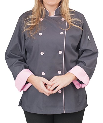 Womens Long Sleeve Active Chef Coat