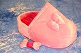 Hundebett / Katzenbett als Pantoffel – Gr. M – 70 x 43  – ROSÉ