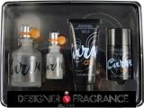 GIFT SET - CURVE CHILL by LIZ CLAIBORNE with 4.2 Cologne Spray, 0.5 Travel Spray, 3.4 Skin Soother, 2.6 Deodorant