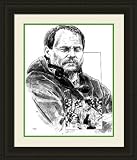 Green Bay Packers Framed Mike Holmgren Seattle Seahawks By Michael Mellett 26 X 30 - Black