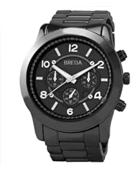 Breda Womens 2308-Gunmetal "Jordan" Oversized Boyfriend Gunmetal Watch