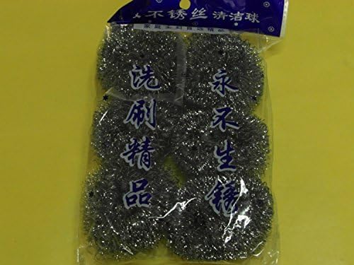 Fish Fr Tool Wizard BBQ Brush Replacement Scrub Pads, Tool Wizard Grilscb1 and Toolwiz Replacement Stainless Steel Scrubbers, Grill Brush Scrub Pads for Grill Brush Work Better Than Bristle Brushes (Pack of 6)