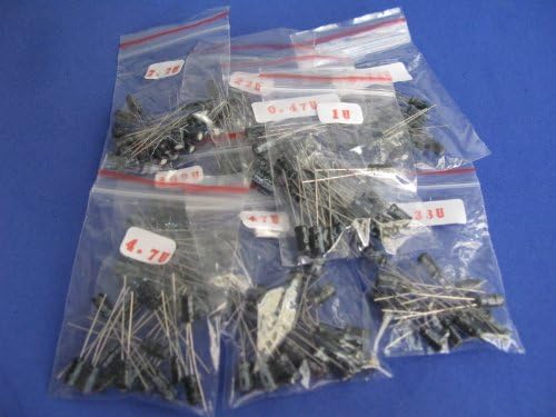 Electrolytic Capacitor Assorted Kit 17 value each 15pcs total 255pcs