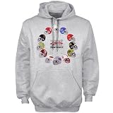 Big 12 Conference Ash Football Helmet Hoody Sweatshirt