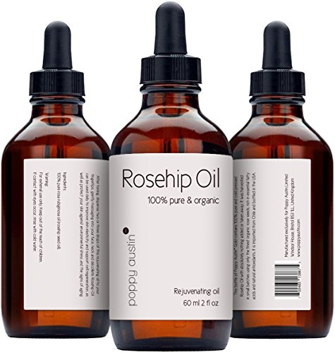 FINEST Organic Rosehip Oil by Poppy Austin®. 100% Pure, Cold Pressed, Responsibly Sourced and Triple Purified. An All Natural Lightweight Moisturizer Rich in Vitamins, Antioxidants and Essential Fatty Acids. To Soften, Hydrate and Heal Dry Skin, Fine Lines, Acne Scars, Eczema, Dermatitis, Itchy Scalp, Split Ends, Hair Frizz, Sun Damage and ALL Other Signs of Facial Aging. Made by Hand in Small Batches and Formulated to Absorb Quickly. 6 Months Supply in One Huge 2 oz Bottle. Guaranteed to Refresh, Revitalize and Restore Your Skin’s Natural Beauty